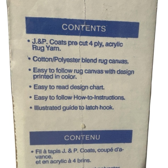 Happy Charlie Brown PEANUTS J & P Coats Latch Hook Kit Sealed 50th Anniversary - Picture 5 of 6